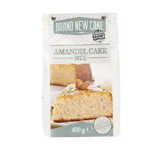 Brand New Cake Amandelcake-mix 400g. Glutenvrij ( BrandNewCake )