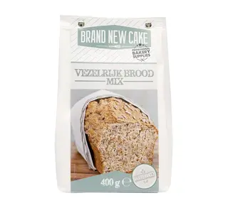 Brand New Cake Vezelrijk Broodmix 400g. Glutenvrij ( BrandNewCake )