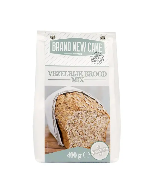 Brand New Cake Vezelrijk Broodmix 400g. Glutenvrij ( BrandNewCake )
