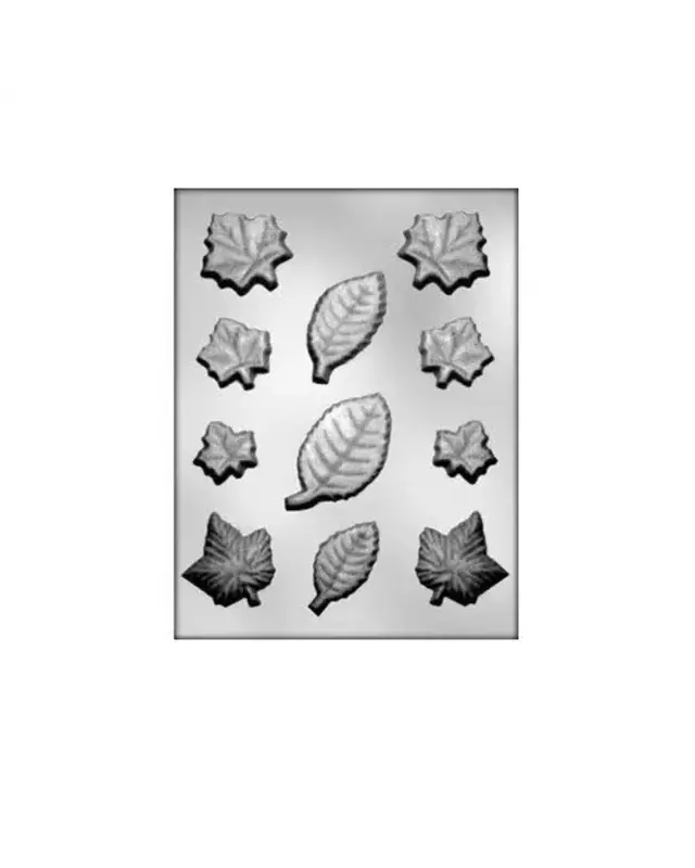 Martellato Chocolademal Bladeren Assortiment (11x) 4-5x3,5-6x0,6 cm