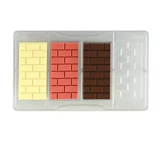 decora Chocolademal Baksteen Tablet (4x) 8,5x4,2 cm