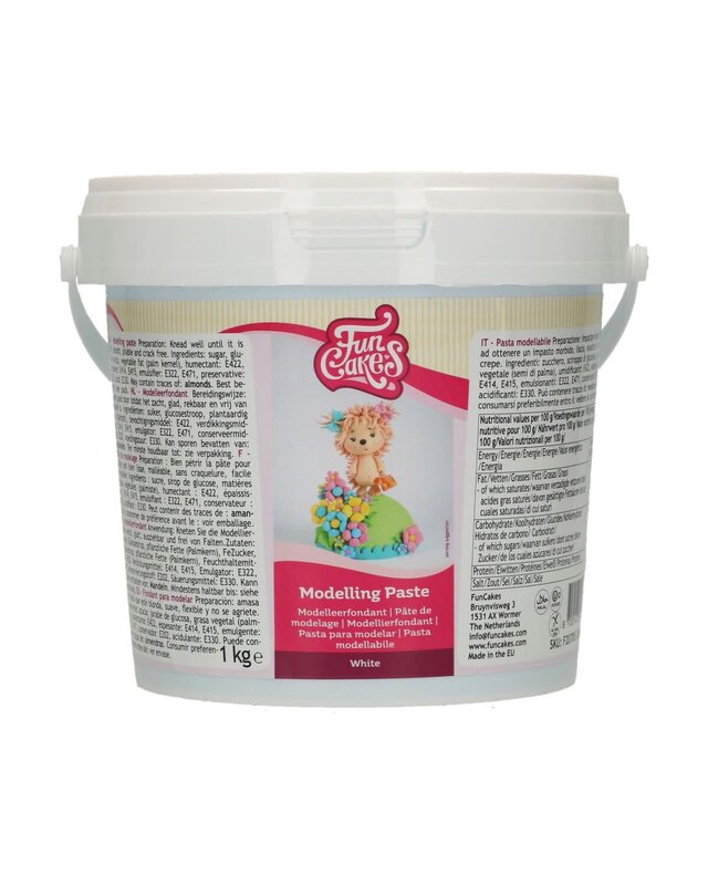 Funcakes FunCakes Modelling Paste Wit 1kg