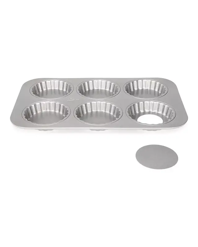 Patisse Patisse Mini Quichevorm Losse Bodem Silver-Top 6xØ10cm
