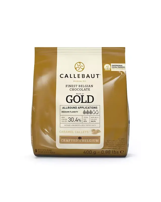 callebaut Callebaut Chocolade Callets Gold 400g