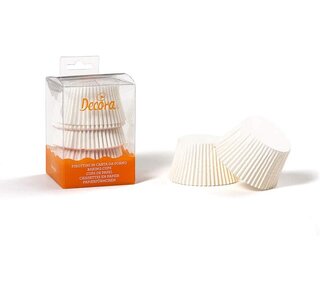 decora JUMBO baking cups 55 X 45 mm WIT 60st