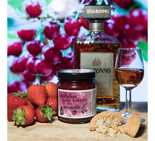 Reggevallei Taartvulling Aardbeien-Zure Kersen Amaretto 250g ( Reggevallei )