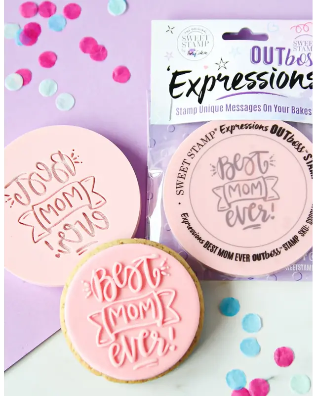 Sweet Stamp Outboss Best Mom Banner