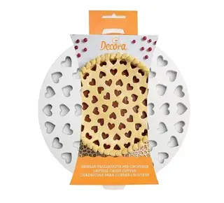 decora Vlaaistans kunststof hartjes Ø30cm 2-delig