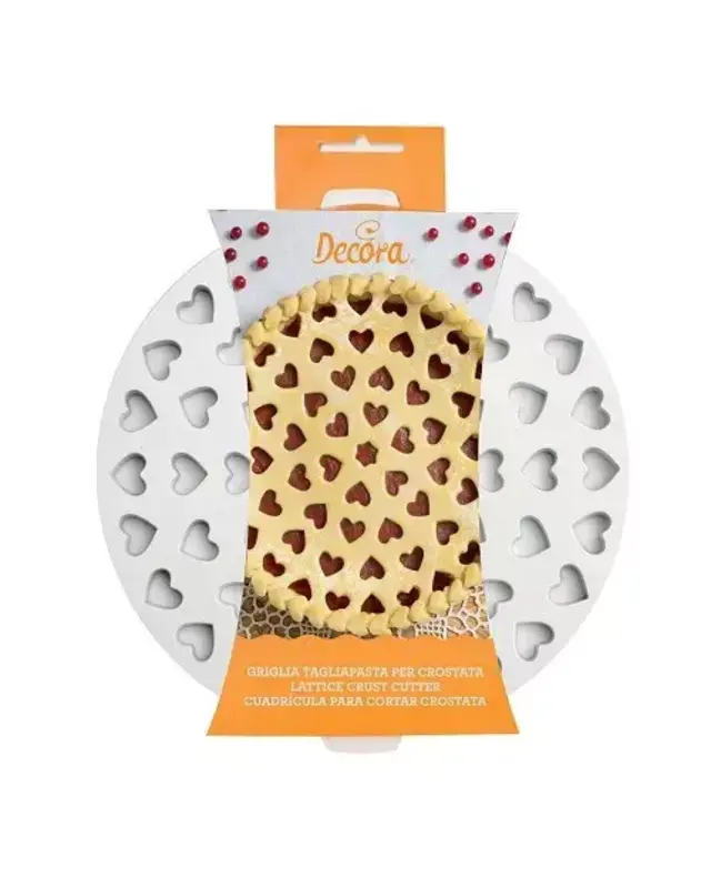 decora Vlaaistans kunststof hartjes Ø30cm 2-delig