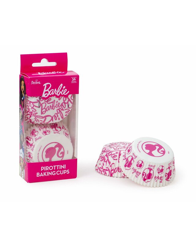 decora Barbie wit cupcakevormpjes 36st