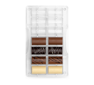 decora Chocolade bonbon mal cilinder 40 X 22x11 mm 14st
