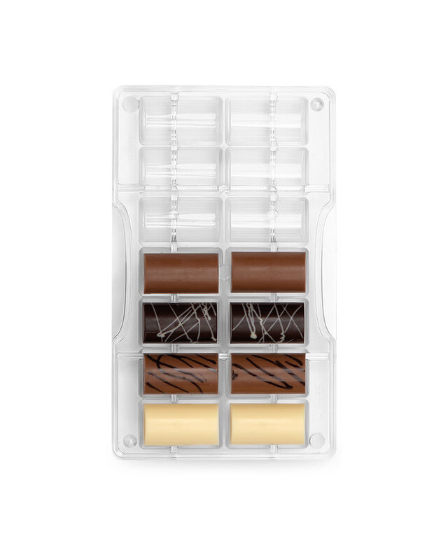 decora Chocolade bonbon mal cilinder 40 X 22x11 mm 14st