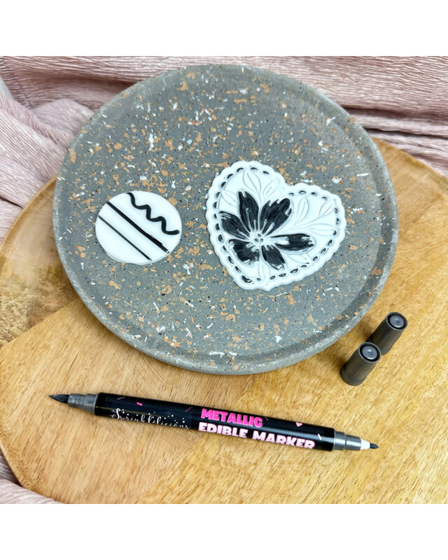 sprinklelicious Edible Marker METALLIC - Grey