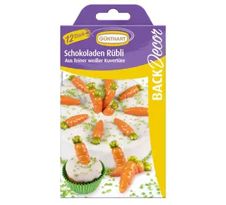 Günthart Chocoladedecoratie Wortels 12st. ( Günthart )
