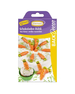Günthart Chocoladedecoratie Wortels 12st. ( Günthart )