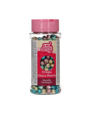 Funcakes FunCakes Crispy Choco Pearls - Metallic Harlequin 60g