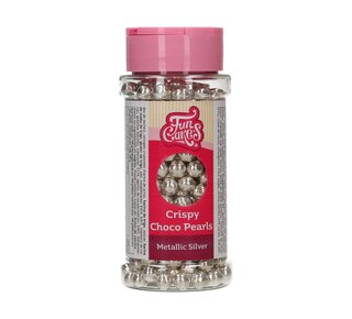 Funcakes FunCakes Crispy Choco Pearls - Metallic Silver 60g