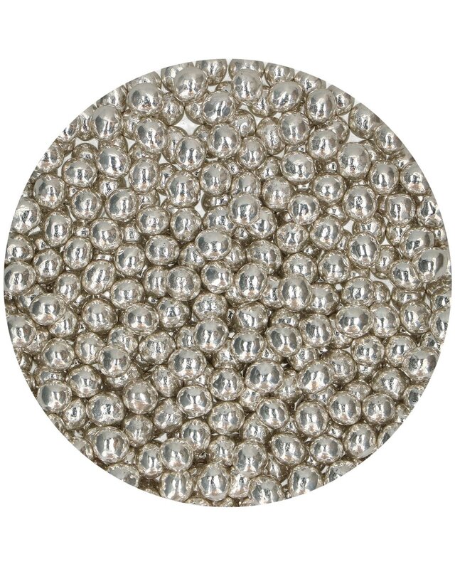 Funcakes FunCakes Crispy Choco Pearls - Metallic Silver 60g