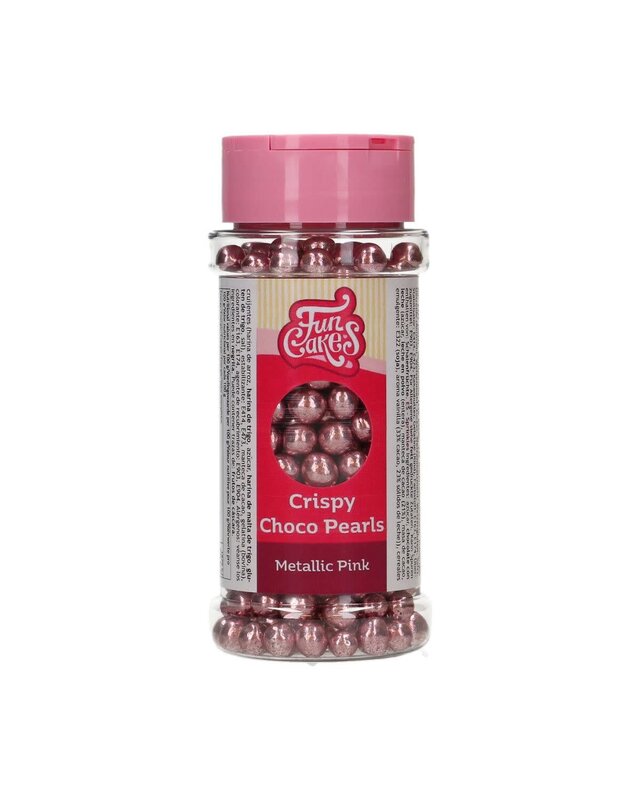 Funcakes FunCakes Crispy Choco Pearls - Metallic Pink 60g