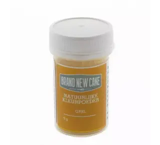 Brand New Cake Natuurlijke Kleurpoeder Geel 5g ( BrandNewCake )