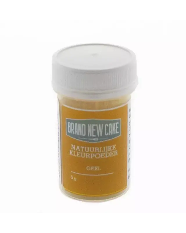 Brand New Cake Natuurlijke Kleurpoeder Geel 5g ( BrandNewCake )