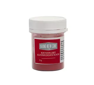 Brand New Cake Natuurlijke Kleurpoeder Rood 5g (vette massa) ( BrandNewCake )