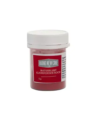 Brand New Cake Natuurlijke Kleurpoeder Rood 5g (vette massa) ( BrandNewCake )