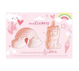 scrapcooking Plunger Cutters - Eenhoorn pk/2