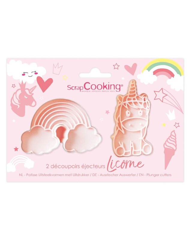 scrapcooking Plunger Cutters - Eenhoorn pk/2