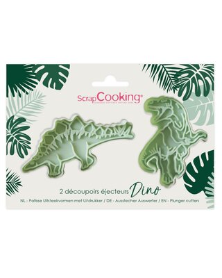 scrapcooking Plunger Cutters - Dino pk/2