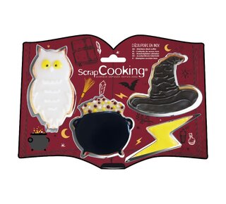 scrapcooking Cookie Cutter Set - Tovenaar / Wizard pk/4