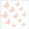 Papieren vlinder toppers roze 11st