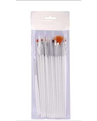 Penselen fijne decoratie set / 15