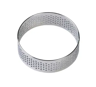 Brand New Cake Taartring RVS Geperforeerd Ø9x2cm