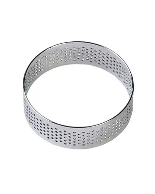Brand New Cake Taartring RVS Geperforeerd Ø9x2cm