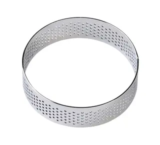 Brand New Cake Taartring RVS Geperforeerd Ø7x2cm