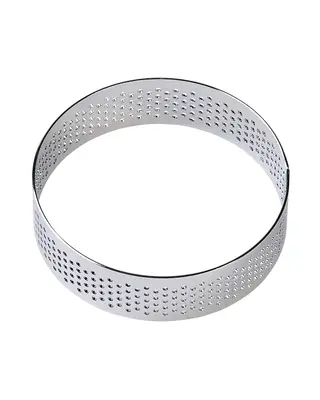 Brand New Cake Taartring RVS Geperforeerd Ø7x2cm
