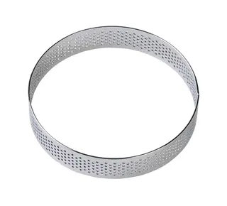Brand New Cake Taartring RVS Geperforeerd Ø10x2cm