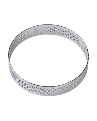 Brand New Cake Taartring RVS Geperforeerd Ø10x2cm