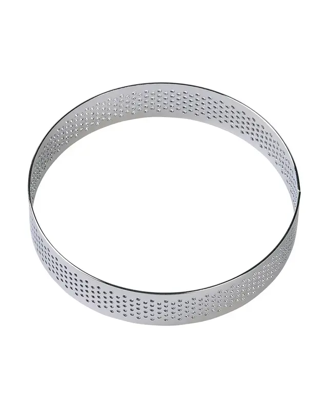 Brand New Cake Taartring RVS Geperforeerd Ø10x2cm