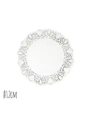 Taartrand Ø12cm Wit 250 stuks