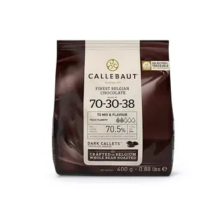 callebaut Callebaut Chocolade Callets Extra Puur (70,5%) 400g