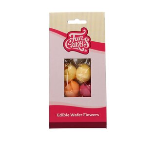 Funcakes FunCakes Eetbare Papieren Bloemen Pioenroos pk/7