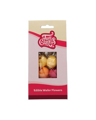 Funcakes FunCakes Eetbare Papieren Bloemen Pioenroos pk/7
