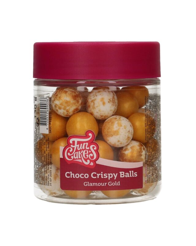 Funcakes FunCakes Choco Crispy Ballen - Glamour Gold