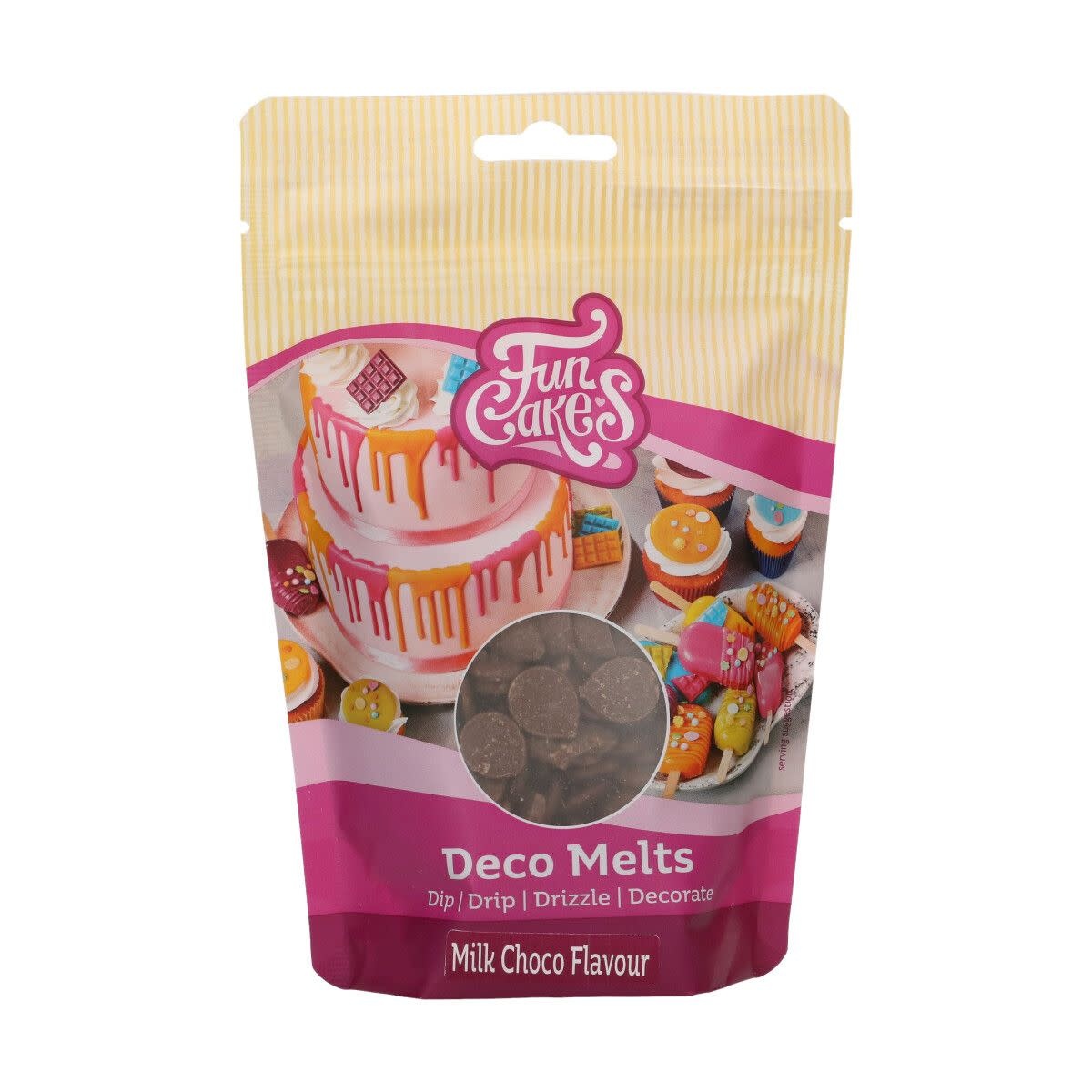 Funcakes Deco Melts Milk Choco Flavour 250g