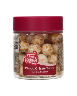 Funcakes FunCakes Choco Crispy Ballen - Mat Gold Splash