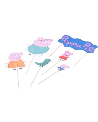 Dr. Oetker Dr. Oetker Peppa Pig & Family - Taart Toppers pc/12