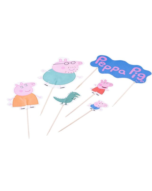 Dr. Oetker Dr. Oetker Peppa Pig & Family - Taart Toppers pc/12