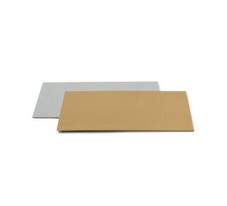 decora Taartkarton goud/zilver 25x35cm
